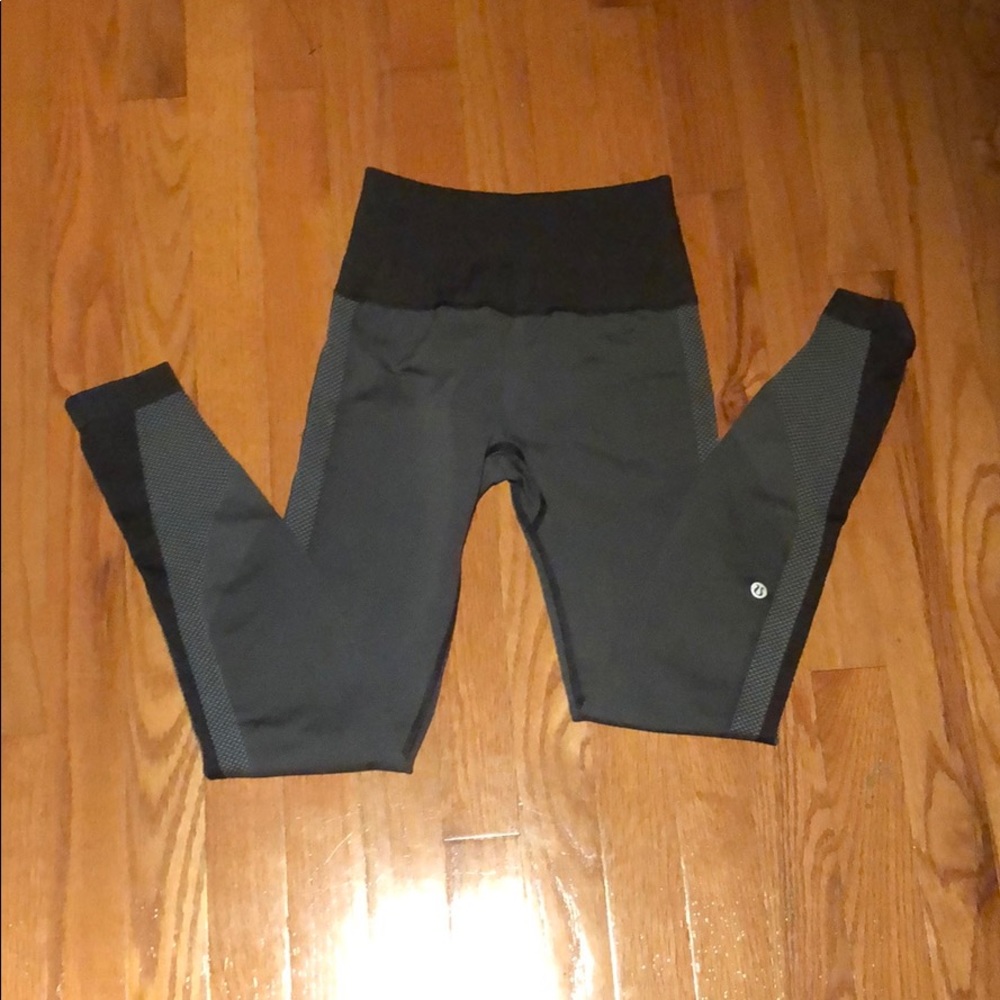 Grey and black lululemon leggings